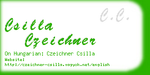 csilla czeichner business card